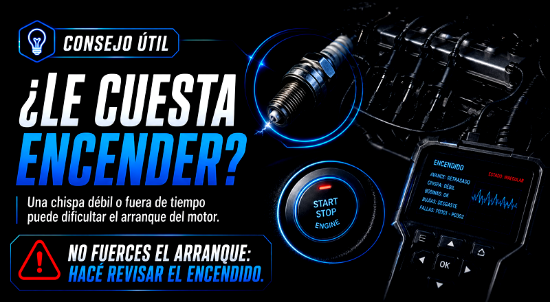 Consejo sobre dificultad para encender el motor